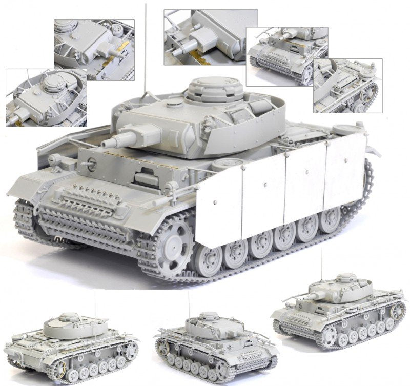 Dragon 6474 Pzkpfw. III Ausf. N w/Schurzen 1/35 – Bild 8