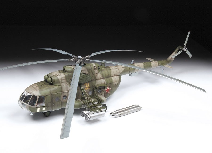 Zvezda 4828 Soviet multipurpose helicopter Mil Mi-8MT Hip-H 1/48 – immagine 3