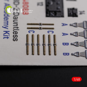 KELIK K48088 SBD-2 Dauntless interior 3D decals for Academy kit 1/48 – Bild 7
