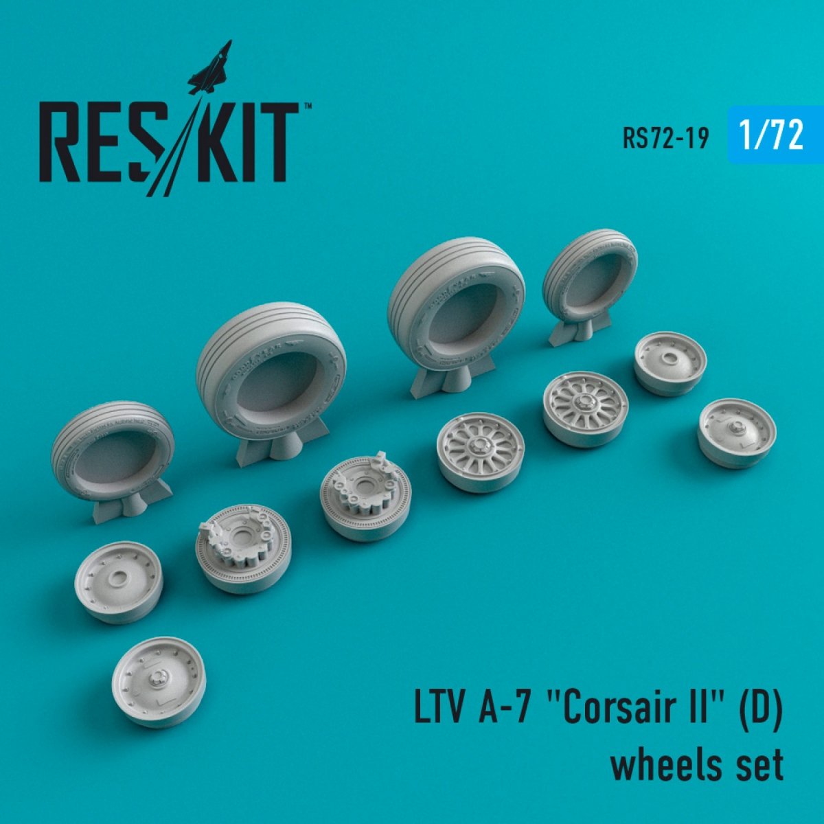 RESKIT RS72-0019 A-7D &amp;quot;CORSAIR II&amp;quot; WHEELS SET 1/72