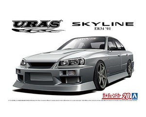 Aoshima 06134 Uras ER34 Skyline 25GT-t &amp;#39;01 (Nissan) 1/24