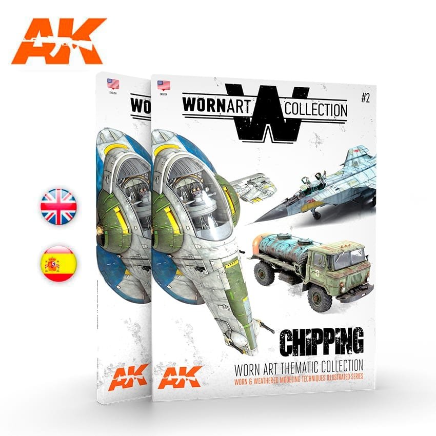 AK Interactive AK4903 COLLECTION D&amp;#39;ART USÉ 02 – ÉCAILLAGE