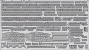 Eduard 53089 Prince of Wales cranes and railings 1/350