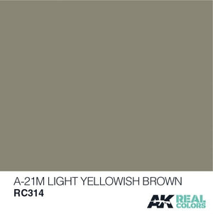 AK Interactive RC314 A-21M LIGHT YELLOWISH BROWN 10ML – imagen 2