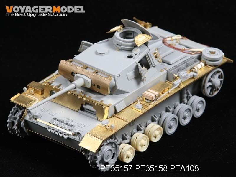 Voyager Model PE35158 WWII Fenders for Panzer III Mid-Late Version (For DRAGON) 1/35 – Bild 6
