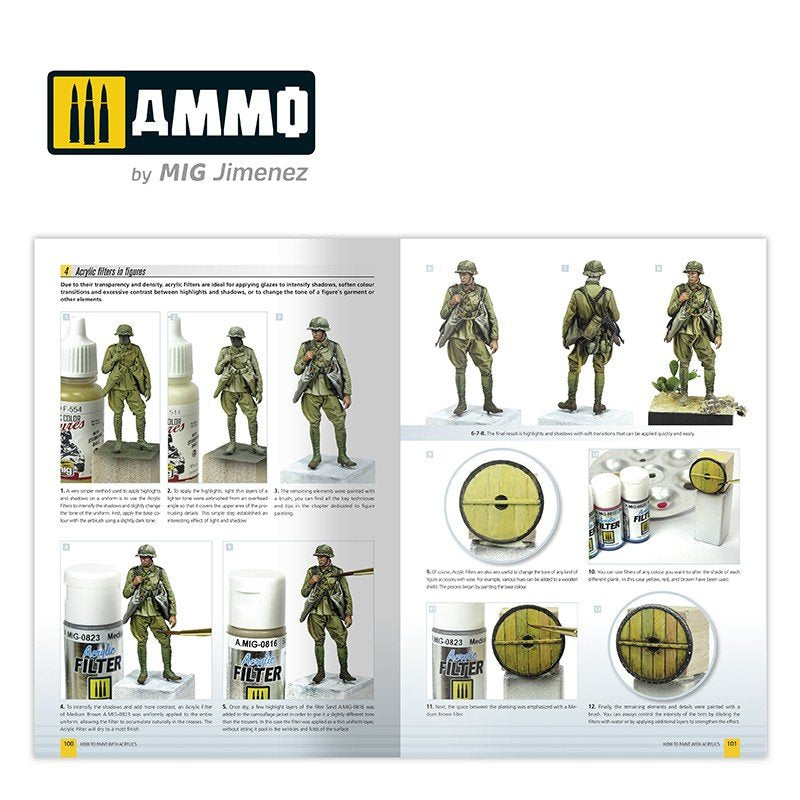 Ammo of Mig 6046 How to paint with Acrylics 2.0. AMMO Modeling guide (English) – immagine 6