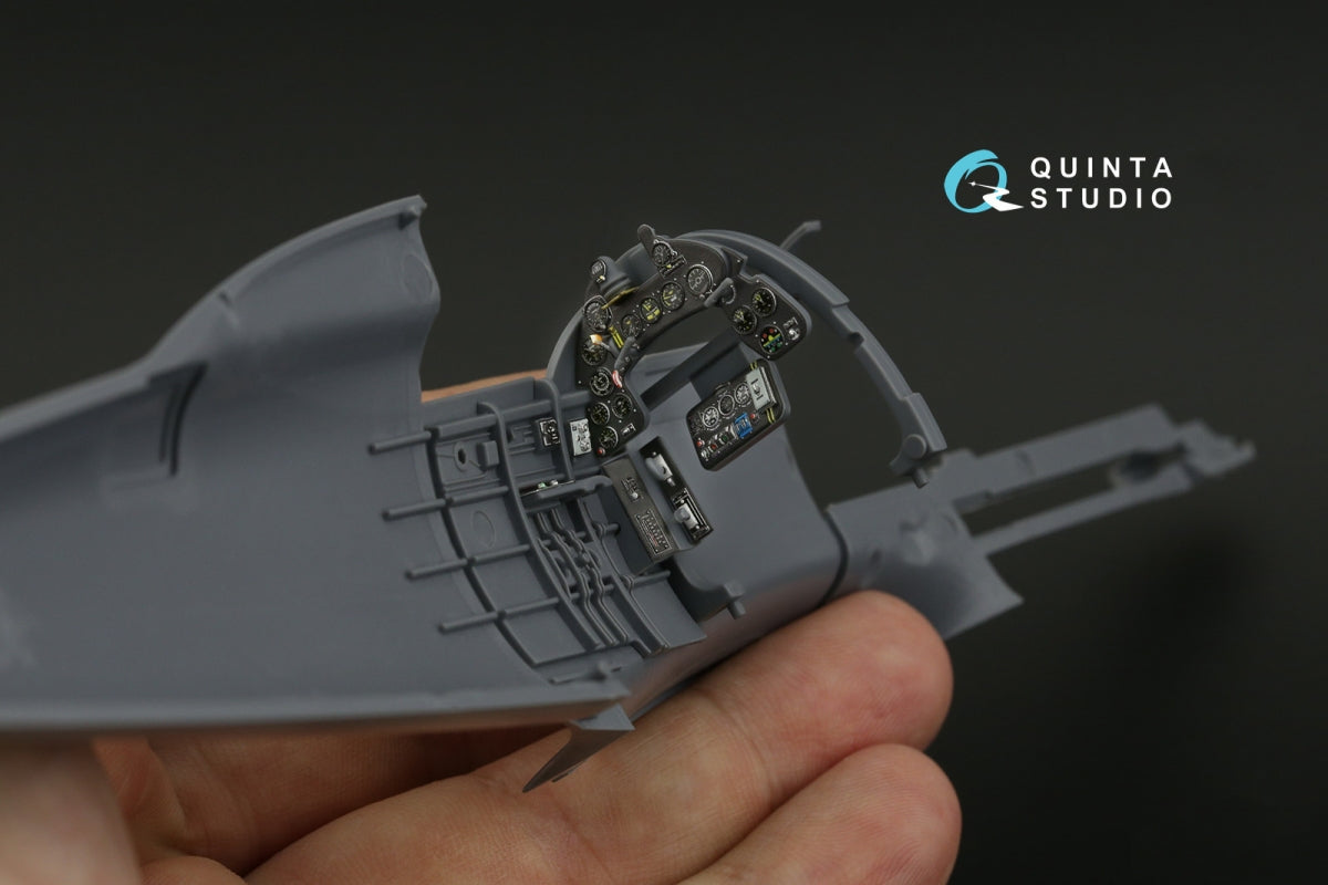 Quinta Studio QD32202 Macchi MC.202 Folgore Late 3D-Printed &amp;amp; coloured Interior on decal paper (Italeri) 1/32 – Bild 5