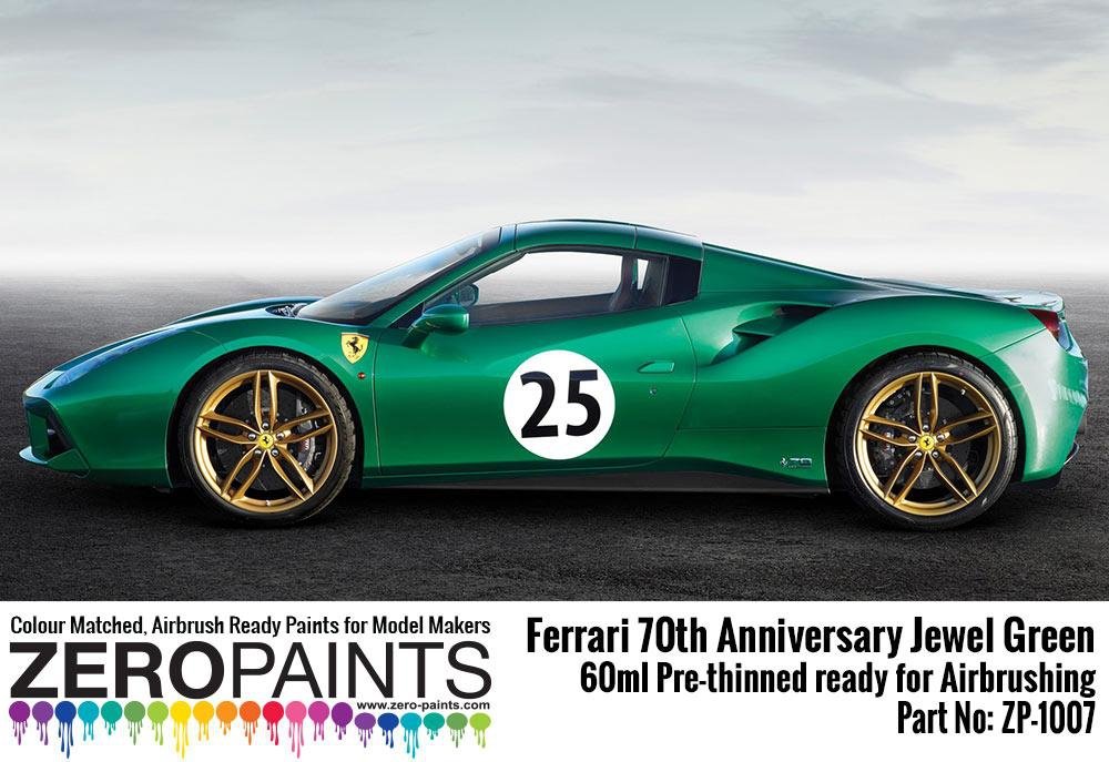 Zero Paints ZP-1007-J Jewel Green - Ferrari 70th Anniversary Paint 60ml – zdjęcie 2