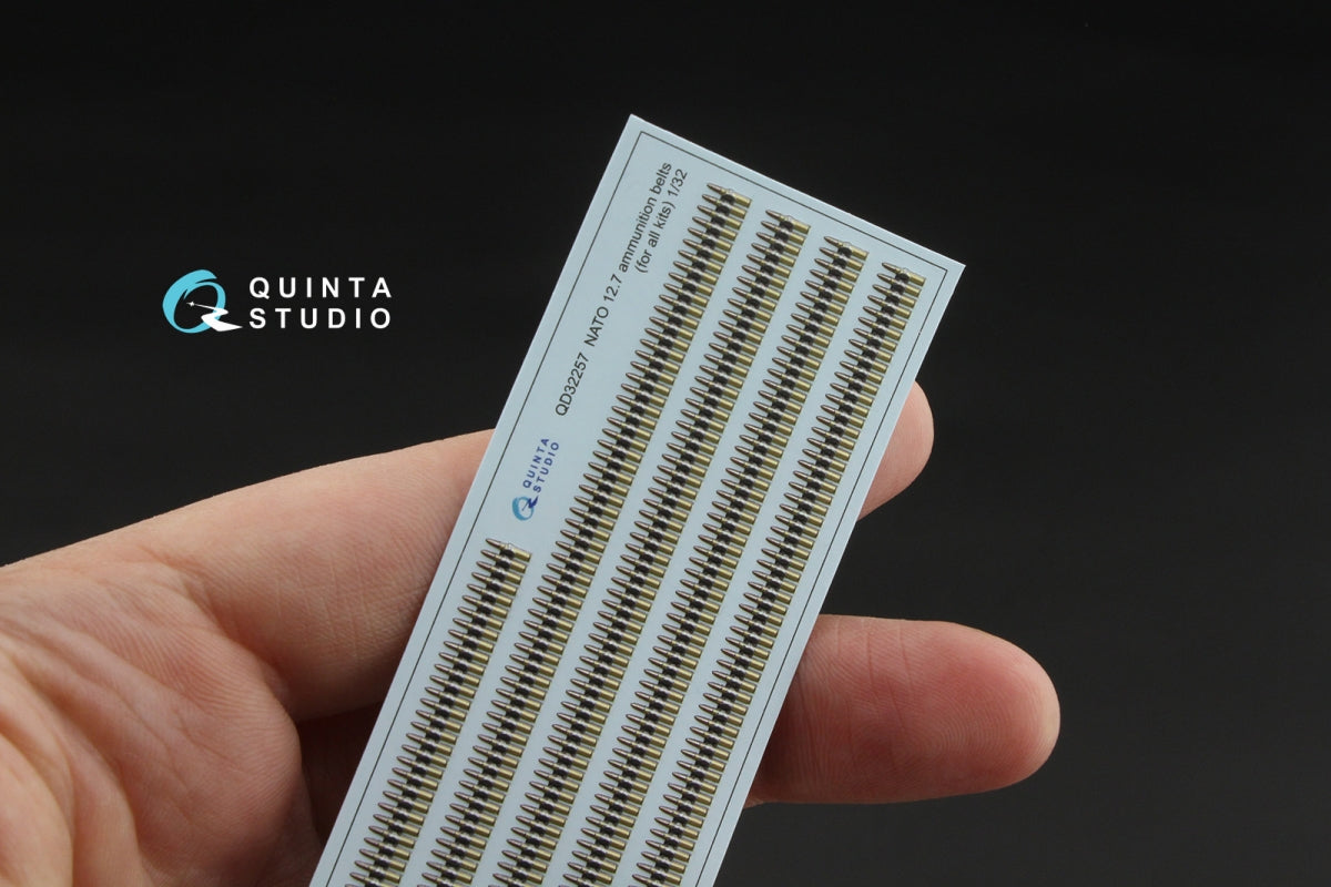 Quinta Studio QD32257 NATO 12.7 ammunition belts (All kits) 1/32 – Bild 2