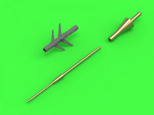 Master AM-72-113 MiG-25 (Foxbat) (toutes versions sauf PD/PDS) - Tube Pitot 1/72 – image 3