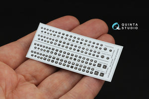 Quinta Studio QD48539 US WWII Cockpit instrument gauges 3D-Printed &amp;amp; coloured Interior on decal paper (All Kits) 1/48 – immagine 3