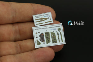 Intérieur coloré imprimé en 3D sur papier décalcomanie pour la famille Hurricane Mk.II (Quinta Studio QD72121) (Arma Hobby) à l&amp;#39;échelle 1/72 – image 10