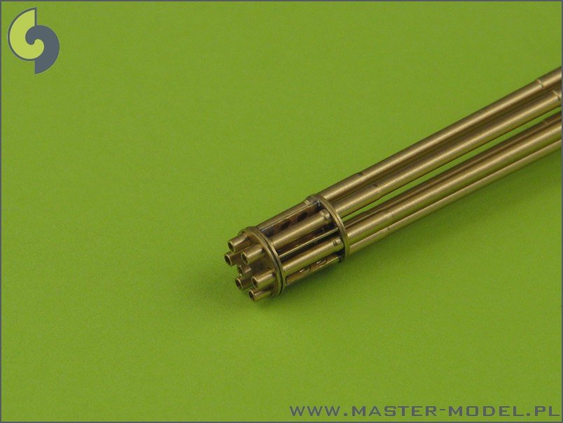 Master AM-32-029 M61 A1 Vulcan - Six-barrelled rotary 20mm cannon - turned barrels with etched barrel clamps 1/32 – Bild 5