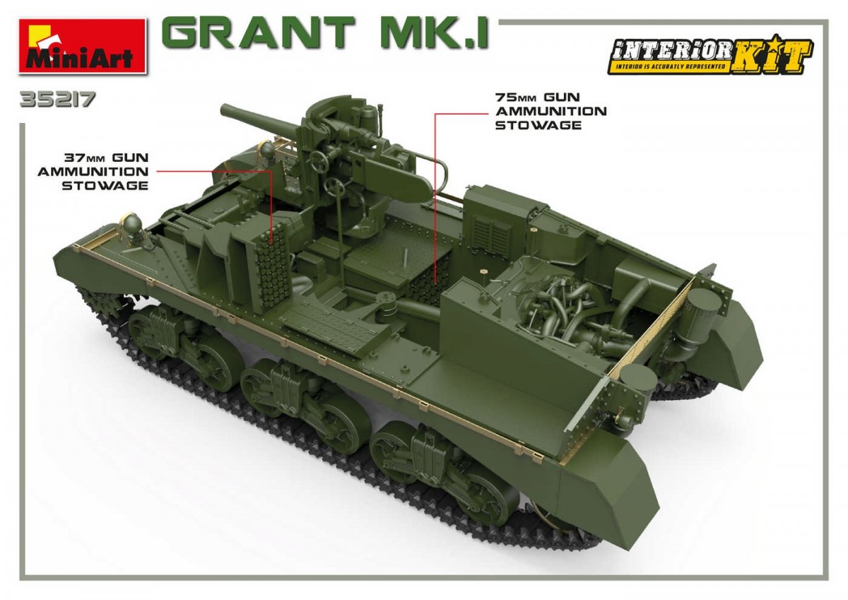 MiniArt 35217 Grant Mk.I w/interior 1/35 – imagen 20