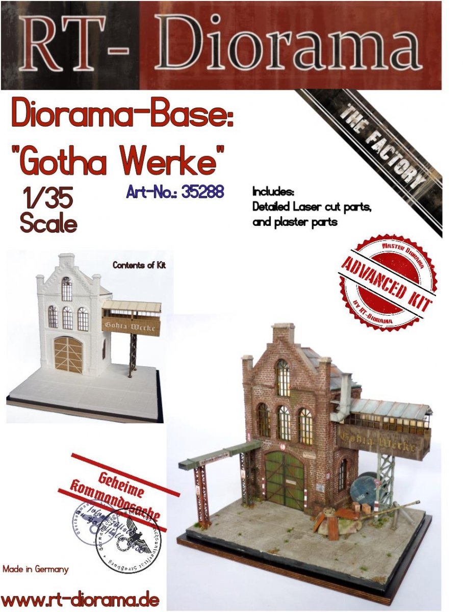 RT-Diorama 35288 Diorama-Base: &amp;quot;Gohta Werke&amp;quot; 1/35