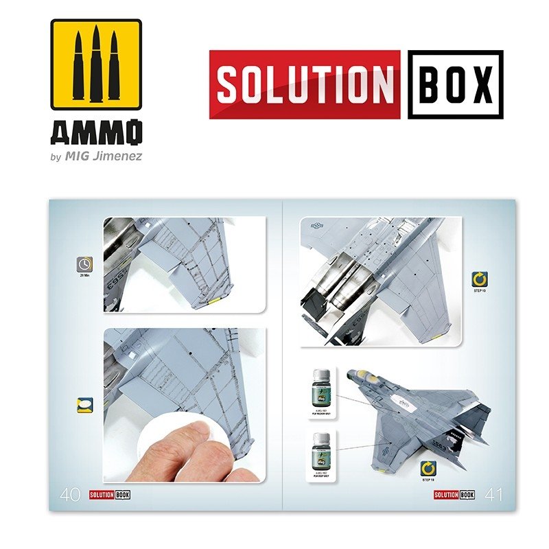AMMO of Mig Jimenez 6509 How To Paint USAF Navy Grey Fighters Solution Book – immagine 4
