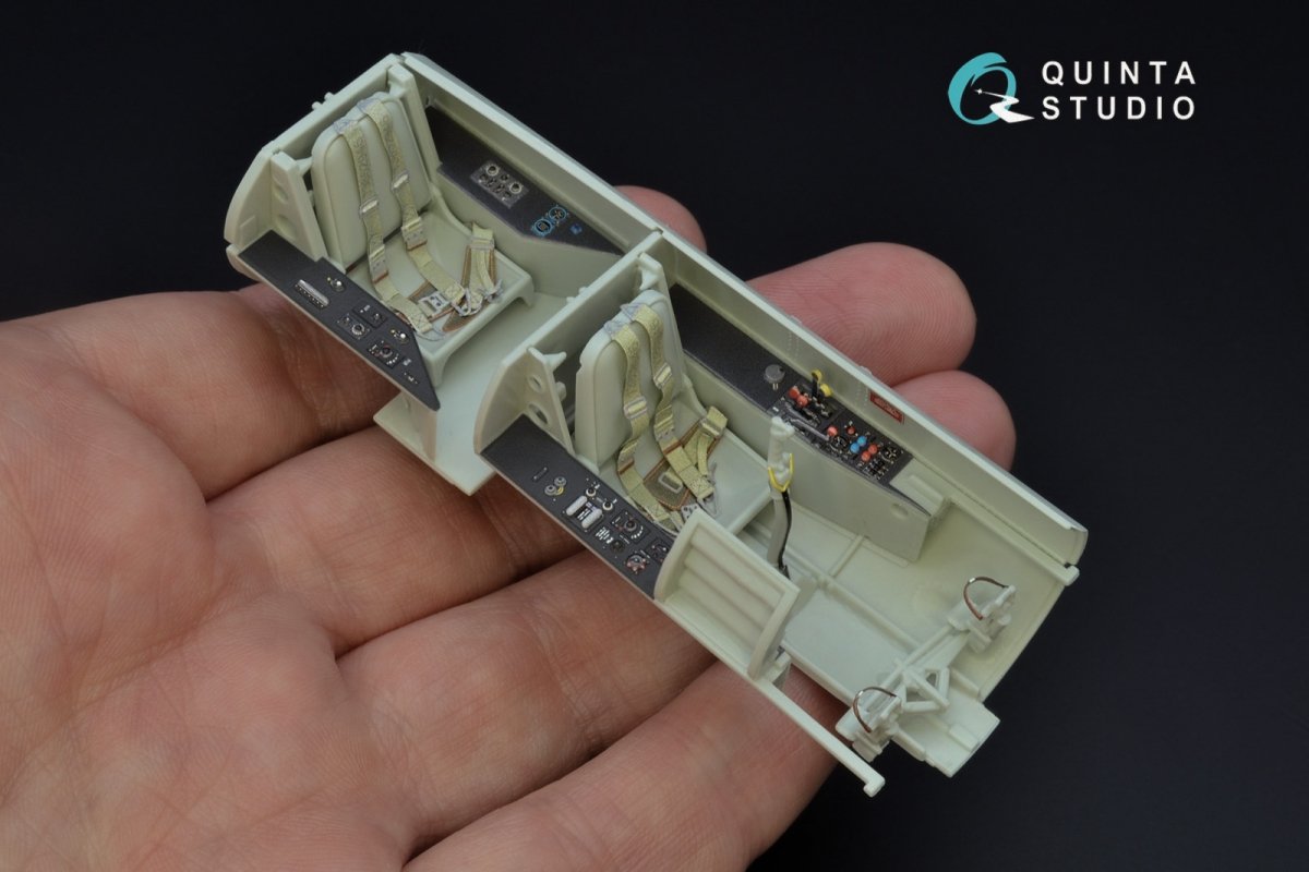 Quinta Studio QD32074 Me 262B1a/U-1 3D-Printed &amp;amp; coloured Interior on decal paper (Revell) 1/32 – zdjęcie 7
