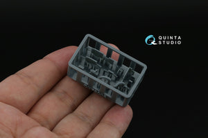 Quinta Studio QD+72190 AH-1W 3D-Printed &amp; coloured Interior on decal paper (Dream Model) 1/72