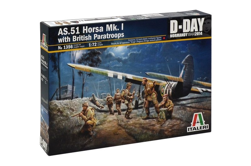 Italeri 1356 AS.51 HORSA Mk.I with BRITISH PARATROOPS 1/72 – immagine 2