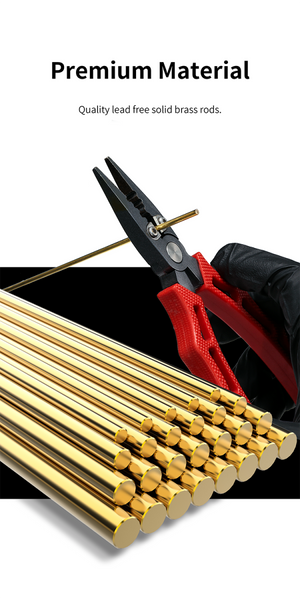DSPIAE BB-1.0 Brass Rods For Model Building 1.0mm (8 PCS) / pręty miedziane – Bild 2