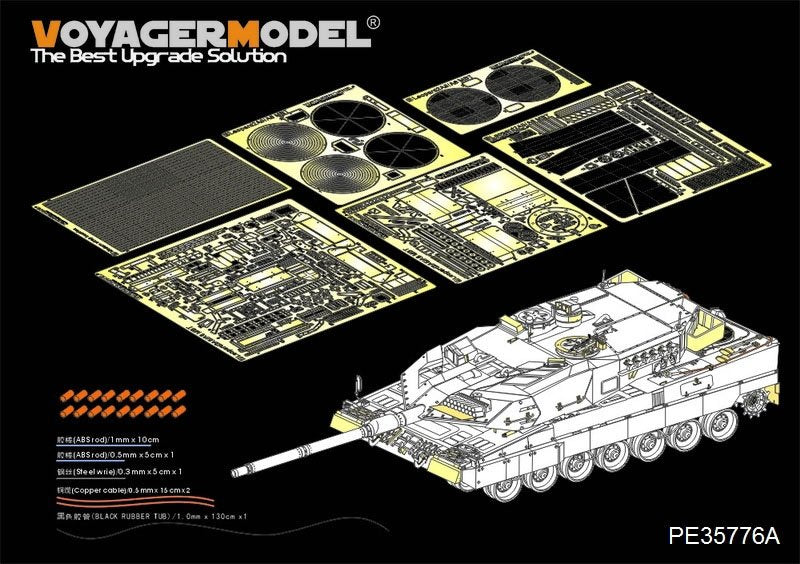 Voyager Model PE35776A Modern German Leopard 2A6 Basic (For TAMIYA 35271) 1/35