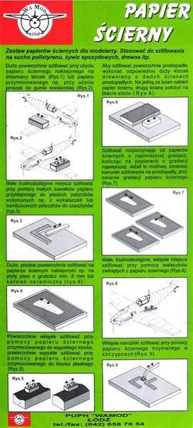 Papier de verre Wamod OD18 600, 800, 1000