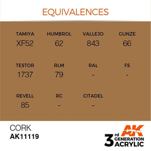 AK Interactive AK11119 CORK – STANDARD 17ml – image 3