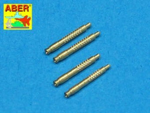 Aber A48 011 Jeu de 4 embouts de canon pour mitrailleuse d&amp;#39;avion allemande MG 131 de 13 mm (1/48)