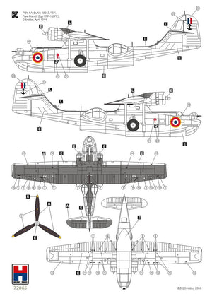 Hobby 2000 72065 Consolidated PBY-5A Catalina ETO ( Academy + CARTOGRAF + MASKI) 1/72 – immagine 4