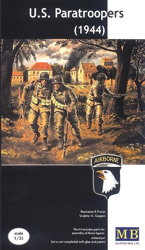 MASTER BOX 3511 PARATROOPERS AMÉRICAINS (1944) (1/35)