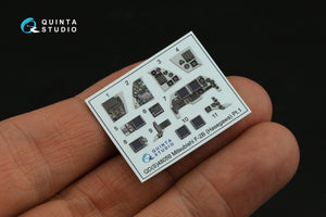 Intérieur coloré imprimé en 3D sur papier décalcomanie Quinta Studio QD48059 Mitsubishi F-2B (Hasegawa) 1/48 – image 5