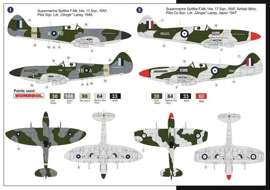 AZ Model AZ7604 Spitfire F.Mk.14e “Lacey” 1/72 – image 2