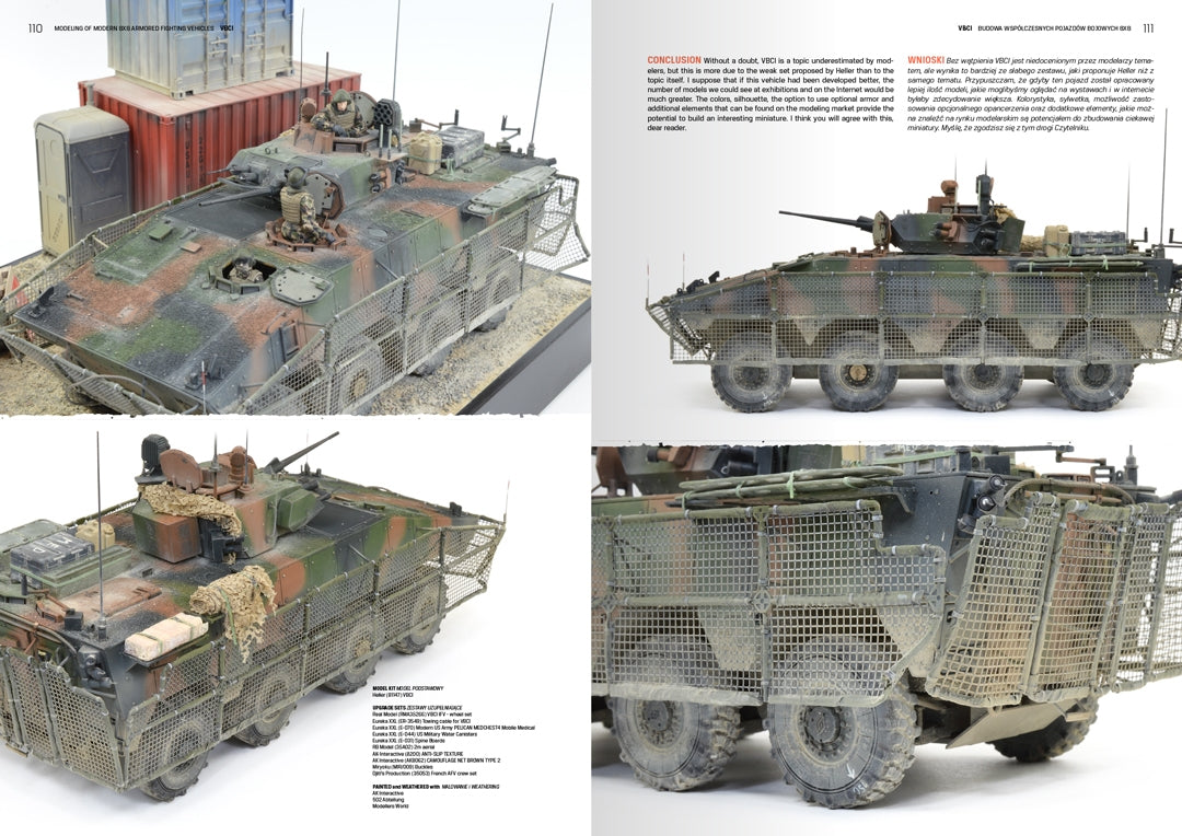 AK Interactive AK130017 MODELING MODERN ARMORED FIGHTING 8X8 VEHICLES (PL/EN) – immagine 5