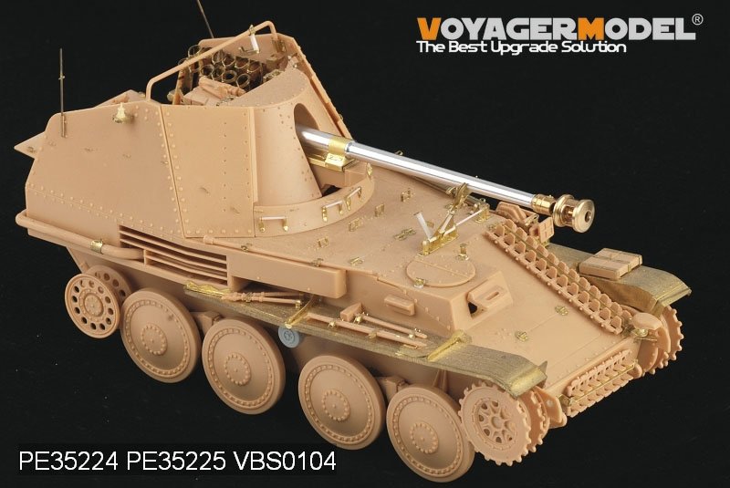 Garde-boues Voyager Model PE35225 pour char allemand Marder III M de la Seconde Guerre mondiale, compatibles avec le modèle TAMIYA 35255 au 1/35 – image 2