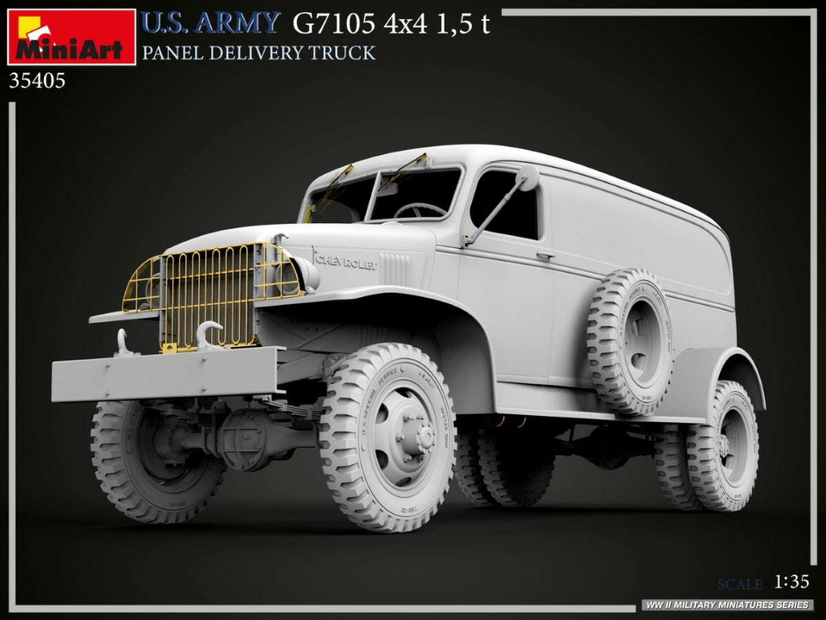 MiniArt 35405 U.S. ARMY G7105 4х4 1,5 t PANEL DELIVERY TRUCK 1/35 – immagine 16