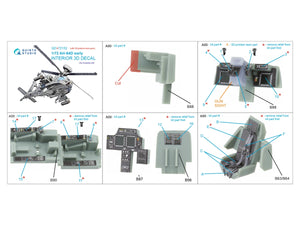 Quinta Studio QD+72152 AH-64D early 3D-Printed coloured Interior on decal paper (Academy)(with 3D-printed resin part) 1/72 – zdjęcie 2