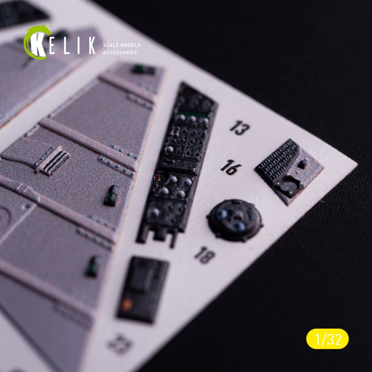 Kelik K32037 AV-8 Harrier - interior 3D decals for Trumpeter kit 1/32