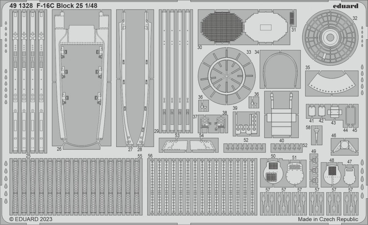 Eduard 491328 F-16C Block 25 KINETIC MODEL 1/48 – Bild 2