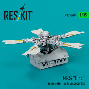 RESKIT RSU35-0020 Mi-24 &amp;quot;Hind&amp;quot; main rotor for Trumpeter kit (3D Printed) 1/35
