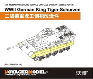 Voyager Model PEA125 WWII German King Tiger Schurzen (For DRAGON Kit) 1/35 – Bild 2