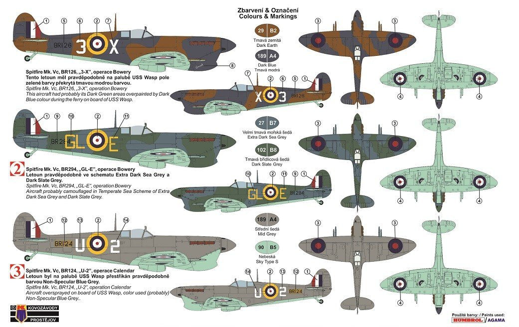 Kozavody Prostejov KPM0121 Spitfire Mk.Vc Four Barrels over Malta 1/72 – immagine 2
