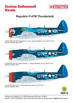 Techmod 48012 - Republic P-47M Thunderbolt 1/48 – immagine 2