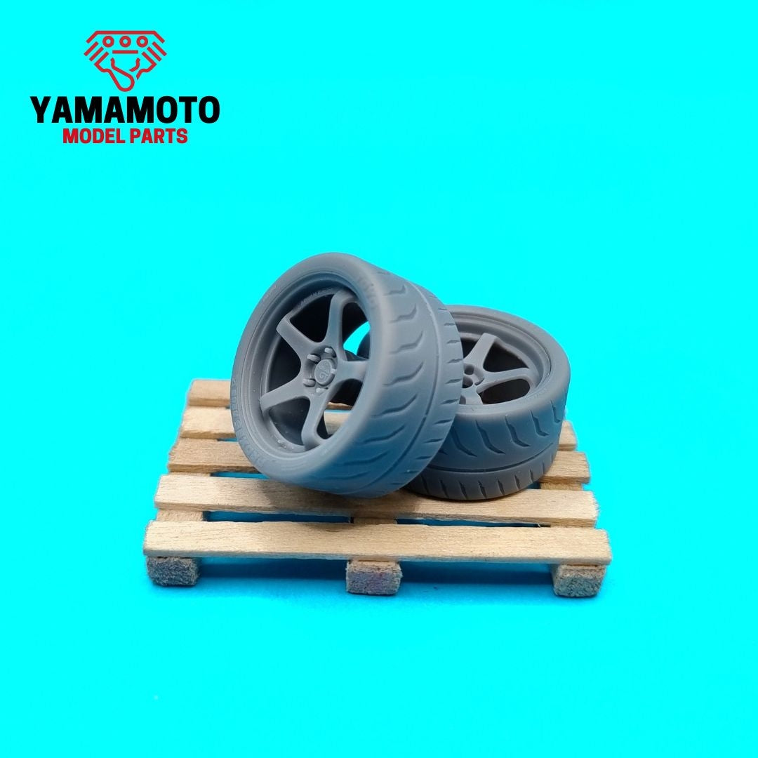 Yamamoto YMPRIM21 Advan Racing GT 4 18&amp;quot; + Tires 1/24 – image 3