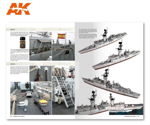 AK Interactive AK098 MODELLING FULL AHEAD 1 / KNOX &amp;amp; BALEARES CLASS EN – image 3