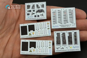 Intérieur coloré imprimé en 3D sur papier décalcomanie Quinta Studio QD48059 Mitsubishi F-2B (Hasegawa) 1/48 – image 2