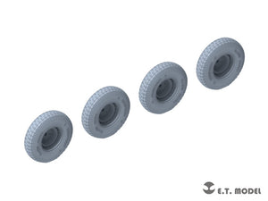 E.T. Model P35-106 WWII German Sd.Kfz.234 Large Diameter Weighted Wheels Type.6 1/35 – Bild 3