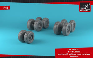 Roues Armory Models AW48332 B-1B Lancer avec pneus lestés, échelle 1/48 (début) – image 3