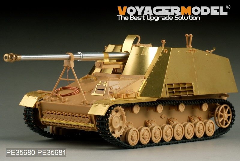 Voyager Model PE35680 WWII German Sd.Kfz. 164 Nashorn B ver include Gun barrel (For TAMIYA 35335) 1/35 – immagine 4