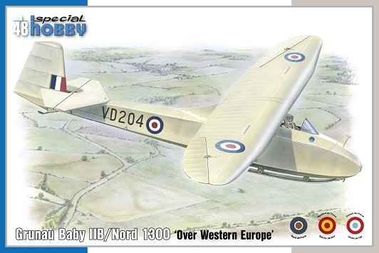 Special Hobby 48203 Grunau Baby IIB/Nord 1300 « Au-dessus de l'Europe de l'Ouest » 1/48