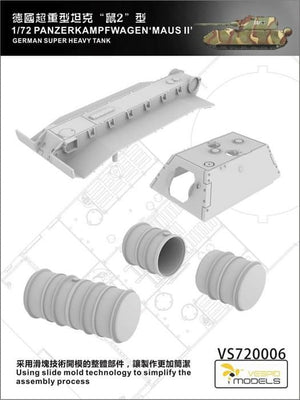 Maquette Vespid Models VS720006 Maus II Char super-lourd allemand 1/72 – image 7